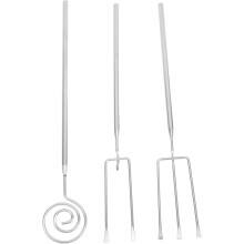 Fondue-Topf-Gabelset, 3-teilig, Edelstahl, korrosionsbeständig, tragbar