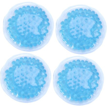 4pcs 8cm round Hot Cold Breast Therapy Pack Reusable Gel Ice Bags for Pain Relief and Recovery Blue