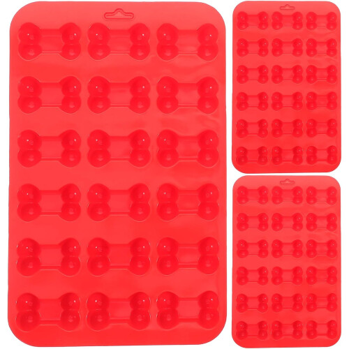 Candy Molds Safe Material Silicone 3pcs and Bone Shaped Multipurpose Design