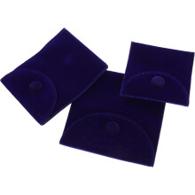 3er-Set Schmuckverpackungsbeutel, kleine Schmuckbeutel aus Samt mit Druckknopfverschluss, multifunktional