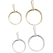 4-teiliges Ringanprobe-Set mit gold- und silberfarbenen Fingerklemmen, kurze und lange Ausführungen