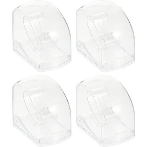 4pcs Plastic Watch Storage Boxes with Display and Hanging Function Jewelry Organizer Cases