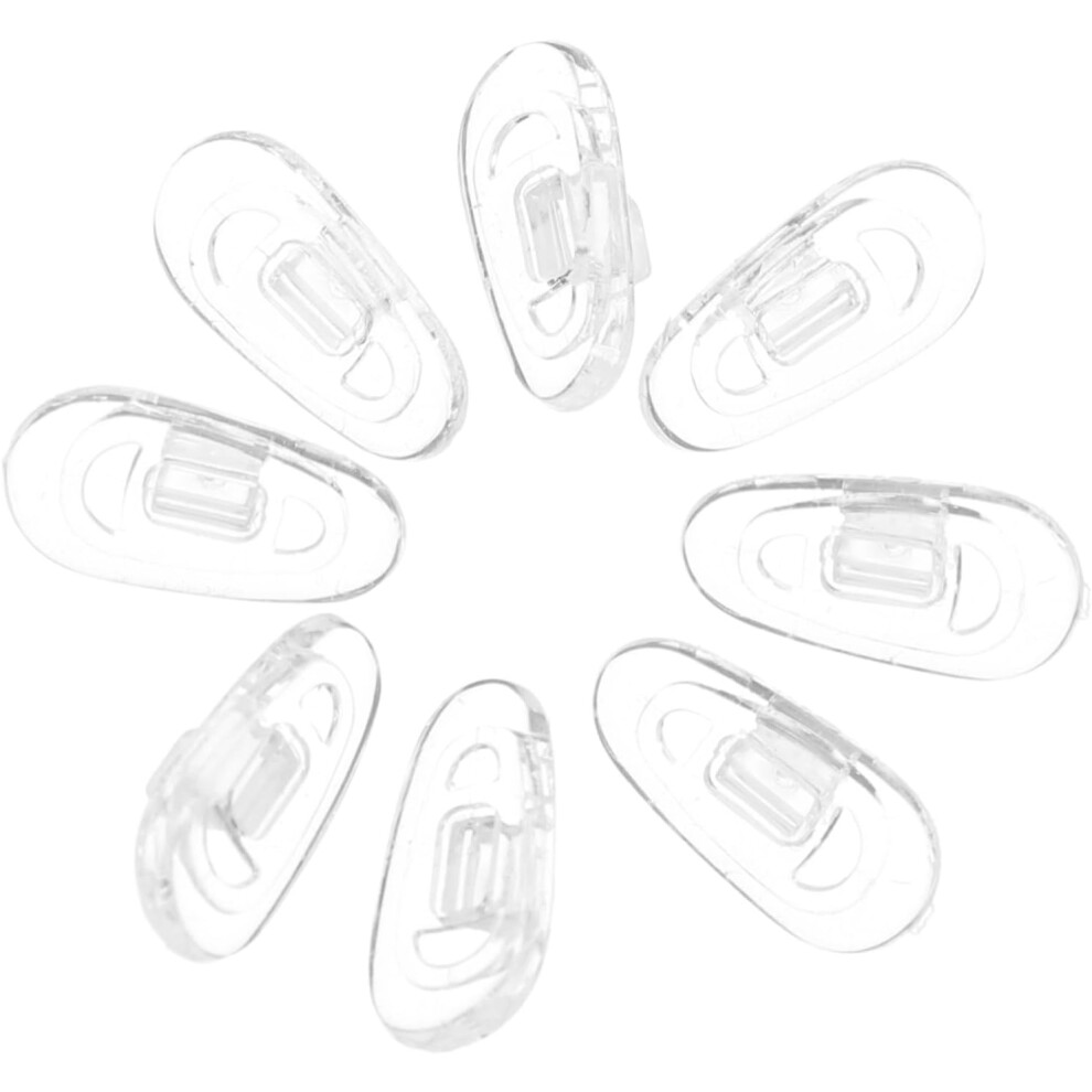 Hkhbjs 4Pairs Soft Silicone Eyeglass Nose Pads Glasses Accessories For Sports Travel Daily Use