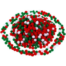 4packs Christmas Pom Bolas Bola de peluche Pompom DIY para acessórios e decorações de Natal artesanais