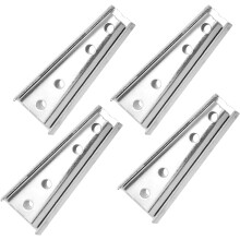 4 Paar Sofaverbinder, Möbelverbinder, robust, Eisen, silberfarben, einfach zu montieren, zum Verbinden von Möbeln