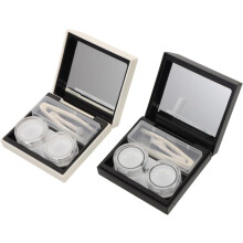 4er-Set mattierte Kontaktlinsenbehälter, Reiseaccessoires, funktionelle Aufbewahrungsboxen