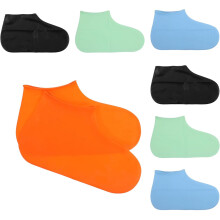 4 Paar rutschfeste Latex-Überschuhe, wiederverwendbare Überschuhe für Outdoor-Aktivitäten wie Camping, Radfahren, Angeln und Gartenarbeit
