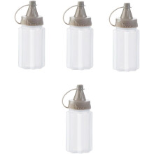 4-teiliges Set Quetschflaschen für Gewürze mit guter Abdichtung für den Küchengebrauch