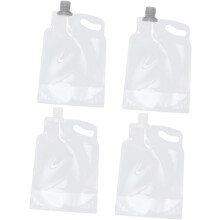 4pcs Foldable Water Pouches Plastic Water Containers Portable Leakproof Bags