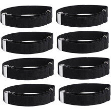 4 Paar elastische Armbandmanschetten, Ärmelhalter, verstellbar, rutschfest, Hemdärmelhalter