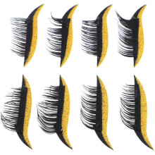 4 Paar wiederverwendbare Glitzer-Eyeliner-Sticker, selbstklebendes Wimpernband für einen natürlichen Doppellid-Look, perfekt für Partys