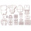 4 Sets Animals Shape Cookie Cutters Biscuit Molds Plastic Baking Tools Easy to Use Safe 1