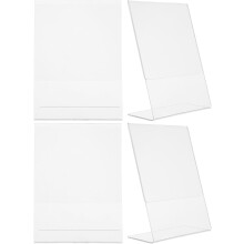 4 Stück Acryl-Displaytafel-Namensschildhalter für Restauranttische