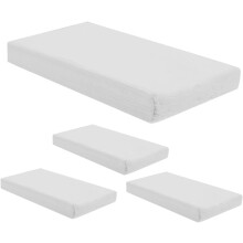 4 Beutel Kosmetiktücher für unterwegs, weißes Zellstoffpapier, 50 Blatt/Beutel, praktisches Design, ausreichend Vorrat
