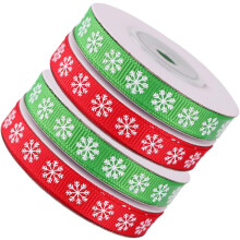 4 Rollen Weihnachtsschneeflockenband zum Basteln und Nähen für Weihnachtsdekorationen und Geschenkverpackungen