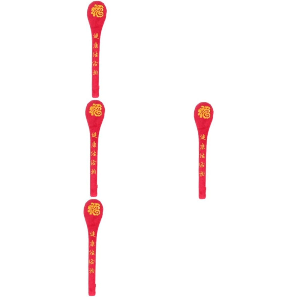 Hkhbjs Red 4Pcs Massage Hammer Body Massager Portable Back Neck Massager Pat Stick Manual Massage Tool