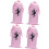 4pcs Satin Drawstring Ballet Shoe Pouch Large Capacity Foldable Protective Storage Bag Elegant Pink 1