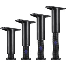 4pcs Adjustable Bed Legs Bed Frame Center Support Plastic Steel Strong Load-Bearing Capacity