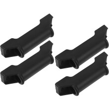 Diademas de plástico negro para mujeres y niñas, 20 unidades, diademas lisas y finas de 1,5 cm.