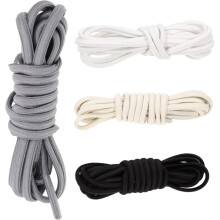 4 Paar elastische Schnürsenkel für Sneaker, Sport-Schnürsenkel mit Schnalle und ohne Binden