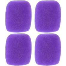 Lot de 4 bonnettes de protection pour microphone Ă main