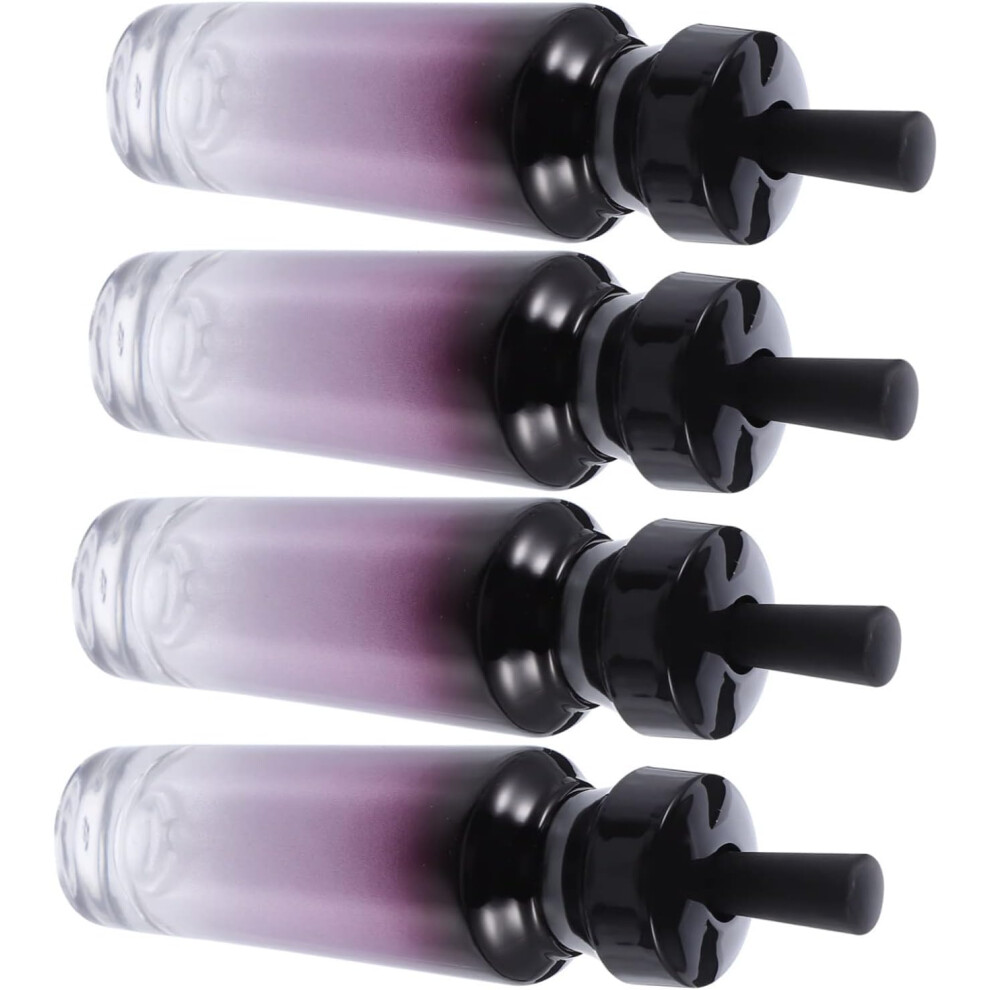 Hkhbjs Purple 4Pcs Empty Essential Oil Bottle Refillable Perfume Bottles Dropper For Toiletry