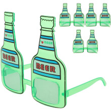 4 st dekorativa glasögon ölflaska roliga kostymglasögon nyhet solglasögon paket