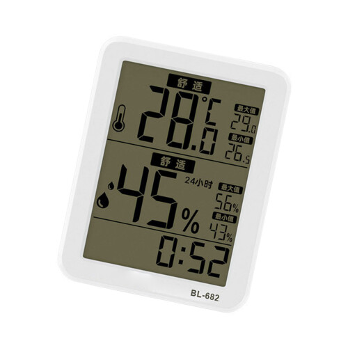 MultiFunctional Wall Clock With Hygrometer-Large screen model