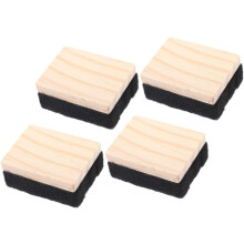 Whiteboard-Löscher, die keine Rückstände hinterlassen, Mini-Mehrzweck-Filzpads aus Holz, 4 Stück, für trocken abwischbare Tafeln