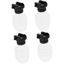 4er-Set wiederverwendbare Präsentationsflaschen, Aufbewahrungsbehälter, Perlenetui, Adapter, kleiner Flaschenverschluss