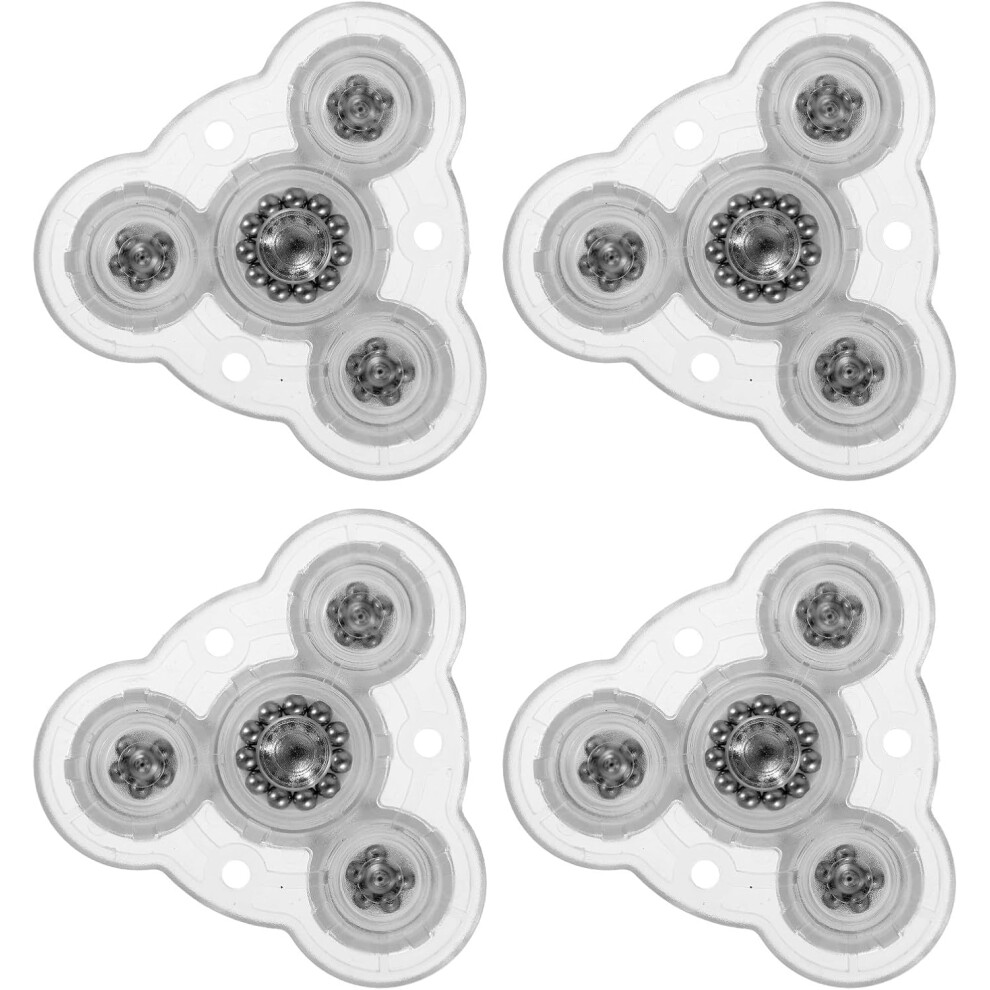 4Pcs Adhesive Self-Adhesive Swivel Casters Wheels With Steel Balls, Mini Sticky Pulley Wheels 5455468168314