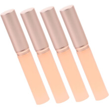 Lot de 4 pinceaux à lèvres en silicone, applicateurs de rouge à lèvres confortables et portables, outils de maquillage quotidiens