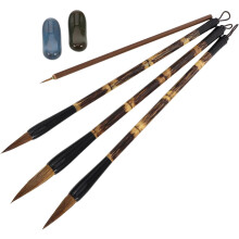 Set di pennelli per calligrafia cinese con setole di lupo, per principianti e adulti. Strumenti tradizionali per la calligrafia.