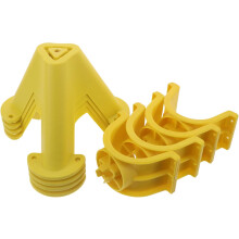 4pcs PVC Wire Organizer Tripod Stand, Insulated Plastic Cable Holder with 20cm Clip