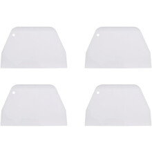 4 racloirs à gâteaux, outils de décoration de gâteaux, lisseurs de cuisson en plastique, faciles à manipuler.