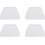 4pcs Cake Scraper Cake Decorating Tool Plastic Baking Smoother Easy to Handle Easy 1