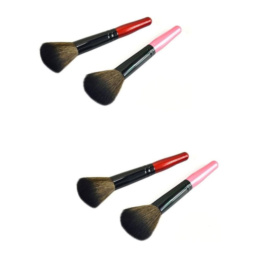 Hkhbjs 4Pcs Professional Makeup Brush Set For Woman Long Handle Nylon Cosmetics Brushes For Powder Blush Application