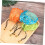 18pcs Silk Drawstring Pouches Jewelry Packaging Bags Bracelets Storage Pouch Assorted Patterns 6