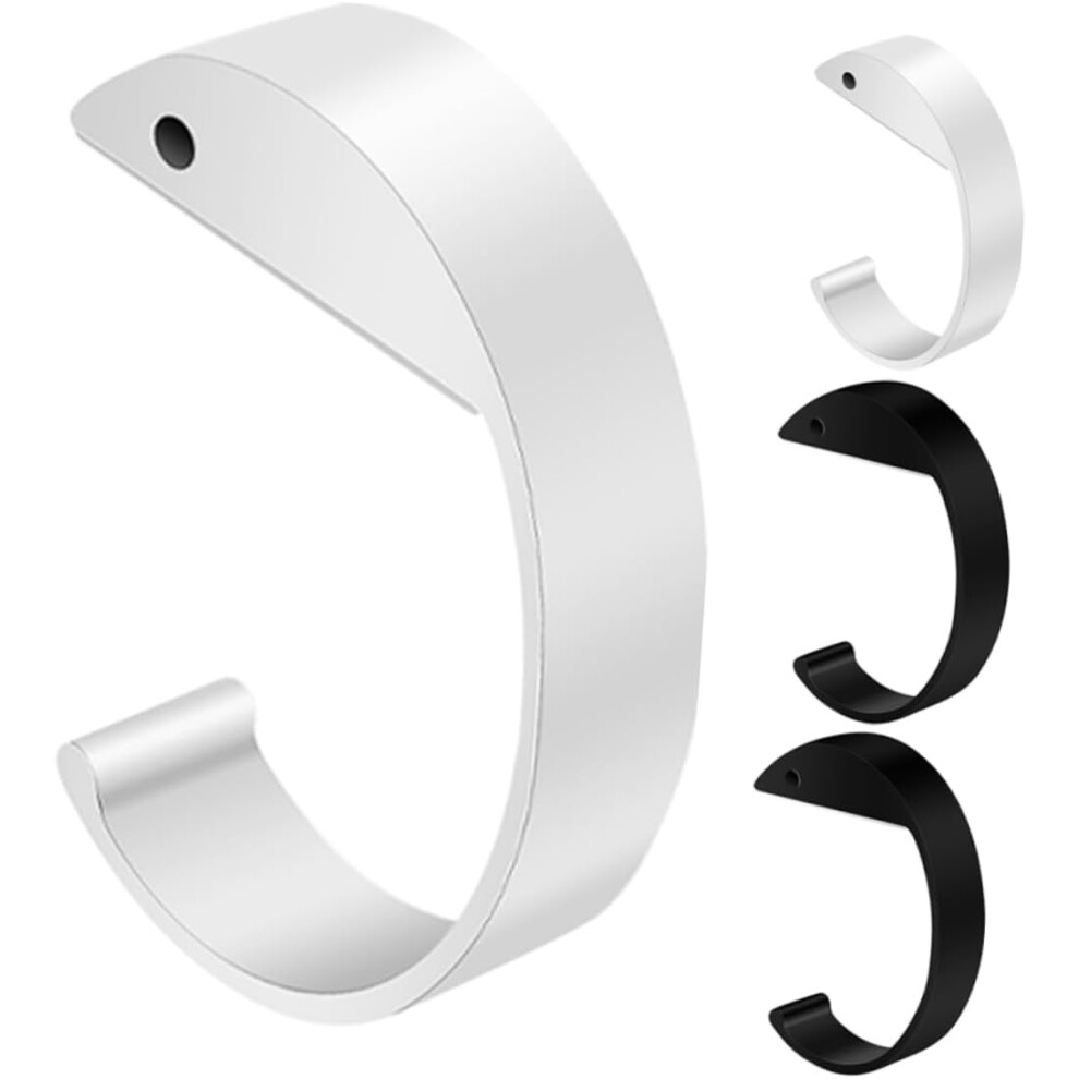 4Pcs C-Shaped Metal Schoolbag Hooks Anti-Slip Desk Bag Hangers Portable Purse Holders 5455468322303