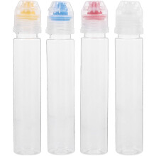 4er-Pack Dosierflaschen für Würzöl, 120 g, PET, vielseitig einsetzbar, Füllstandsanzeige