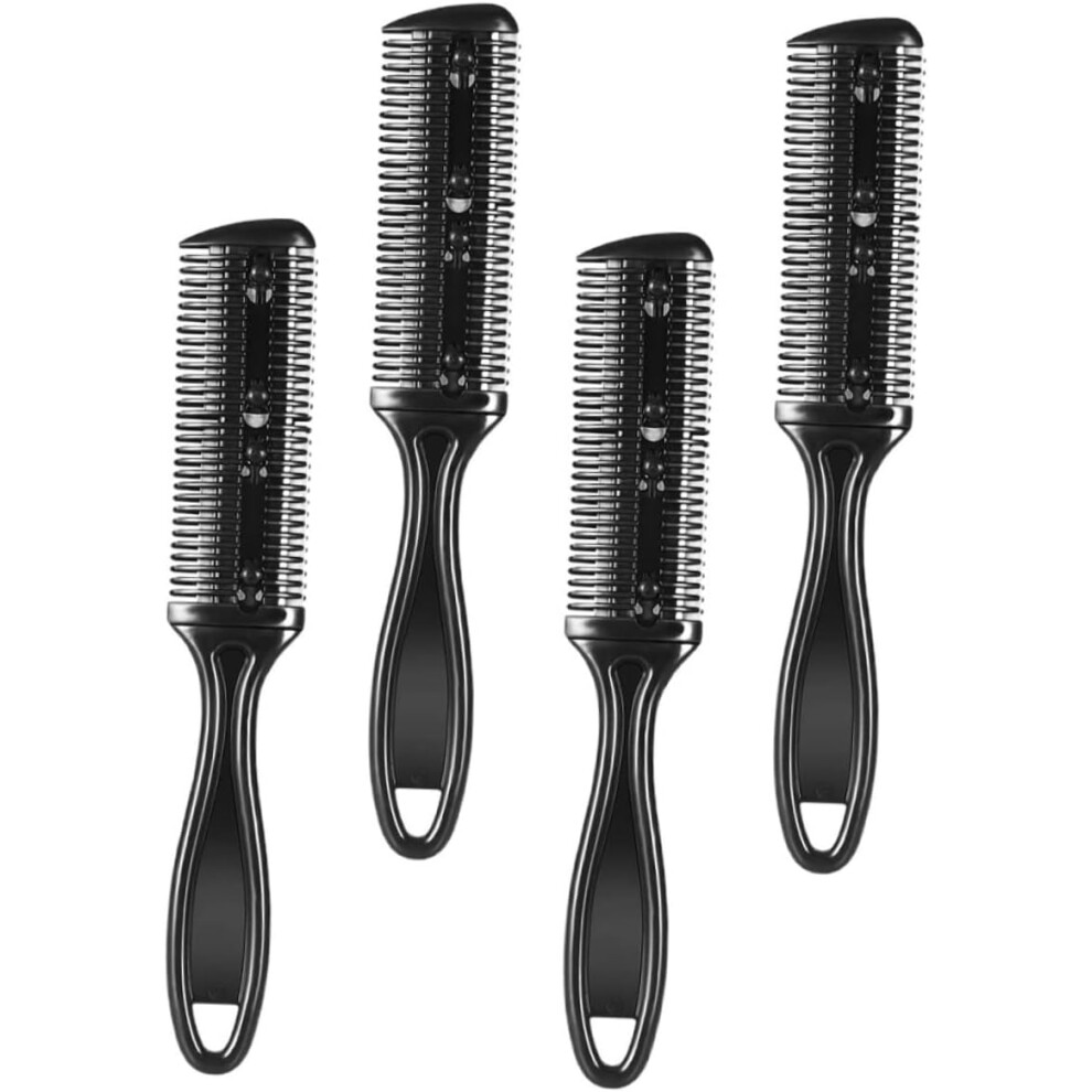 Hkhbjs Double-Sided Razor Comb For Hair Thinning Razor 4Pcs Haircut Supplies Plastic