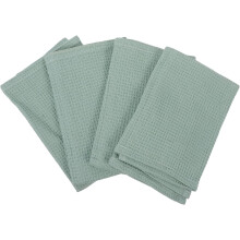 4er-Pack Küchenwaschlappen, Geschirrtücher, weiche Baumwolle, Waffelpiqué, wiederverwendbar