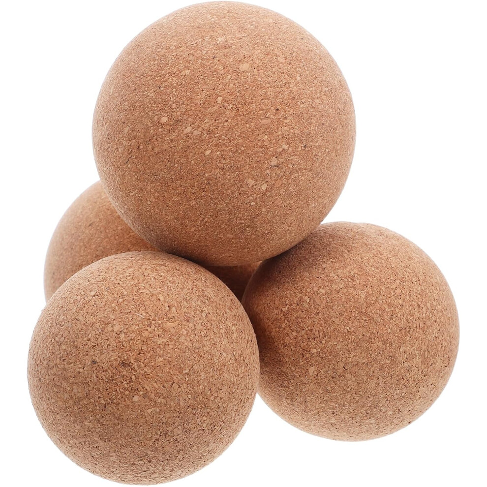 Hkhbjs 4Pcs Cork Massage Balls For Deep Tissue Relief Yoga Trigger Point Therapy Roller Portable Physical Therapy Tool