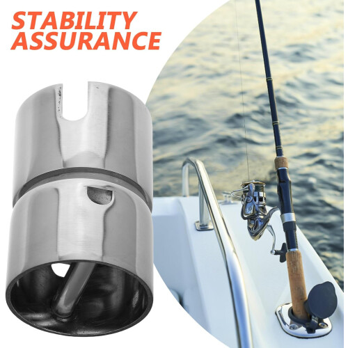 Support de canne pivotant en acier inoxydable pour bateau 2