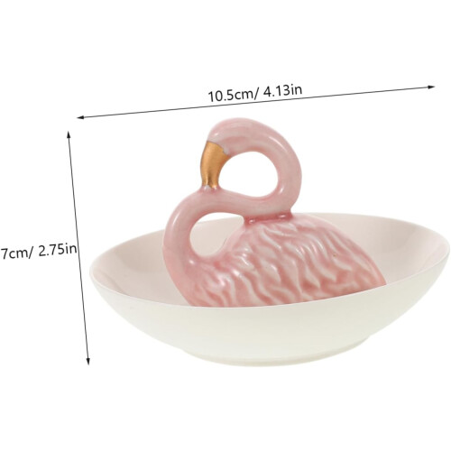 Flamingo Schmucktablett, Keramik-Schmuckschale, Ringorganizer 1