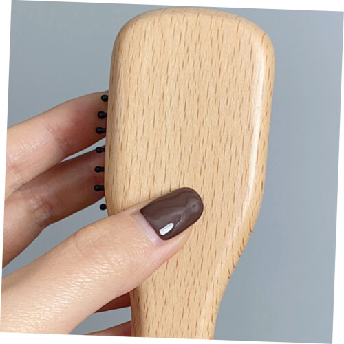 2er-Packung Holzpaddel-Haarbürsten mit Bambusborsten und kompaktem Design 2