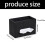 Stylish Rectangular PU Leather Tissue Box Perfect For-Black 4