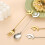 Stainless Steel Star Moon Spoon Fork Set 4-Piece Creative Coffee Stirring Dessert Fruit Tableware 3