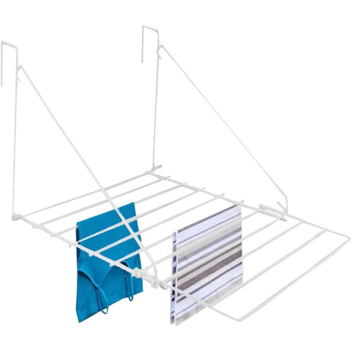 2 Pack White Utility Airer | Radiator & Wall Mount Rack 1