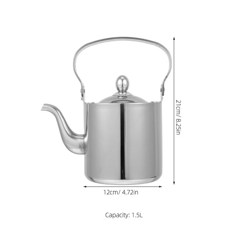 Stainless Steel Kettle 1.5L Silver 1